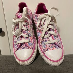 Converse Chuck Taylor All Star Pink Floral cottagecore Size 13 Kids / Girls